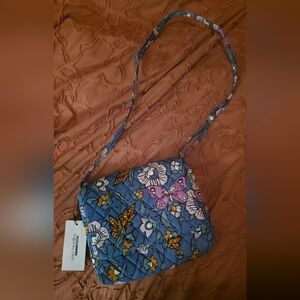 Vera Bradley Small Flap Hipster Cotton Crossbody Bag In Pattern Wild Prairie NWT